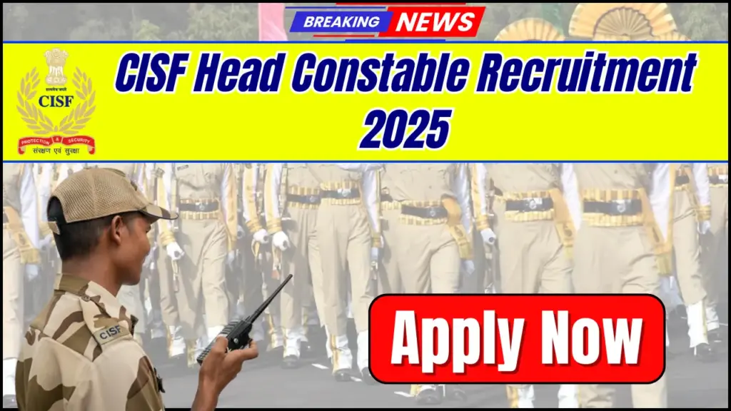 CISF Head Constable Recruitment 2025: Application for 403 Post, Check Eligibility 1 CISF Head Constable Recruitment 2025: Application for 403 Post, Check Eligibility